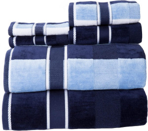 Lavish Home 100% Cotton Oakville Velour 6 Piece To...