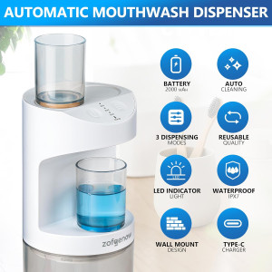 Automatic Mouthwash Dispenser for Bathroom,Bathroo...