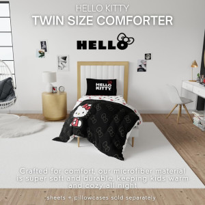 Franco Hello Kitty Bedding Super Soft Microfiber R...