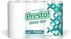 Amazon Brand - Presto! Flex-a-Size Paper Towels, 1...