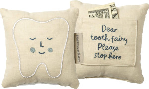 Tooth Fairy Pillow, 1 Count (Pack of 1), Blue