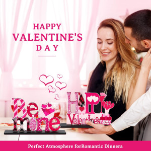 Valentine's Day Decorations Romantic Tabletop Cent...