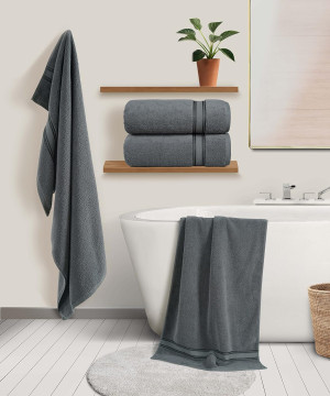 LANE LINEN Extra Large 100% Cotton Bath Sheets, 4...