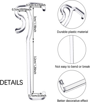 2.5 Inch Valance Clips Window Blind Clips Clear Pl...