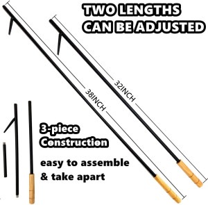 Heavy Duty Fire Tong and Blow Fire Poker Stick Set...