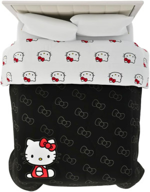 Franco Collectibles Hello Kitty Bedding Super Soft...
