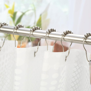 Amazer Shower Curtain Hooks, Decorative Rust Proof...