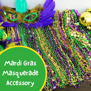 4E's Novelty Bead Assortment Mardi Gras Beads Bulk...