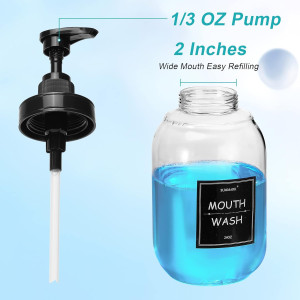 Mouthwash Dispenser for Bathroom,Mouth Wash Pump B...