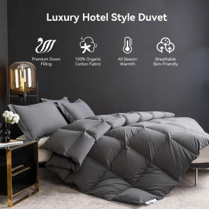 Feather Down Comforter Full/Queen Size,Hotel Style...