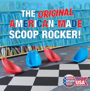 American Plastic Toys Kids Scoop Rocker Chairs for...