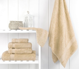 Cotton Paradise 6 Piece Towel Set, 100% Cotton Sof...