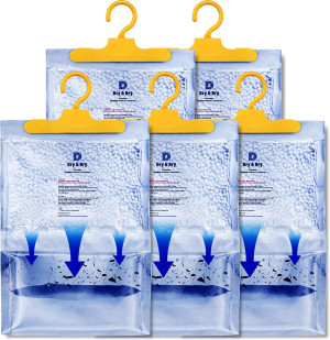 Dry & Dry 5 Pack[14 OZ] Premium Moisture Absorbers...