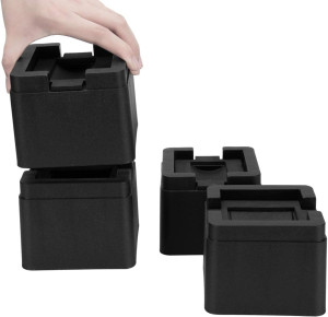 BTSD-home 3 Inch Heavy Duty Bed Risers Adjustable...