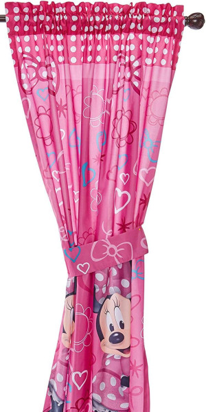 Jay Franco Kids Window Drapes - 4 Piece Curtain Se...