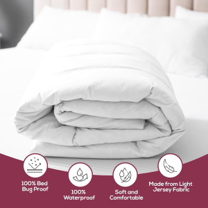 Guardmax Waterproof Duvet Cover - Jersey Fabric wi...