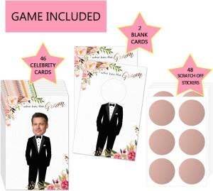 Floral Bridal Shower Games - Who Has The Groom Scr...