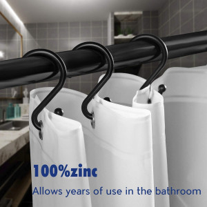 Metal Shower Curtain Hooks，Set of 12 Rings，Rust...