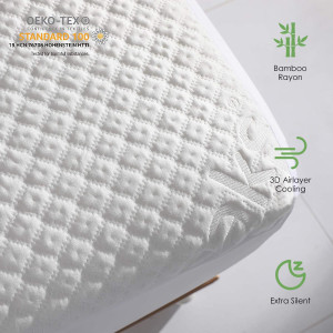 King Size Waterproof Mattress Protector Rayon from...