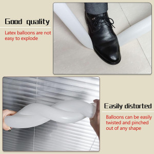 100Pcs clear 260 Balloons Clear Long Skinny Latex...