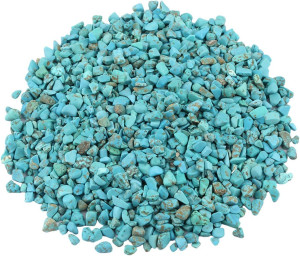 Rockcloud 1 lb Howlite Turquoise Small Tumbled Chi...