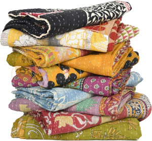 Whole Sale Tribal Kantha Quilts Mix Lot Vintage Co...