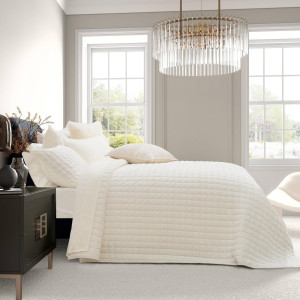RECYCO Luxury Velvet Quilt Set King Size, Lightwei...