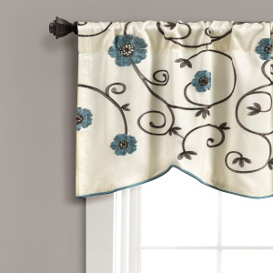 Lush Decor Royal Garden Valance Floral Window Kitc...