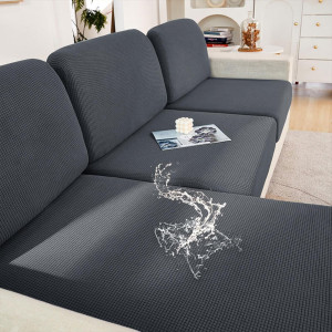 hyha Waterproof Couch Cushion Covers, Washable Sof...