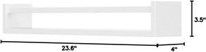 Forbena 24 Inch Wall Bookshelf for Kids Bedroom Se...