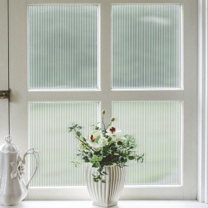 VELIMAX Reeded Glass Window Film, Window Privacy F...