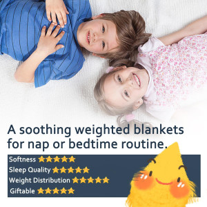 MAXTID Weighted Blanket for Kids 5lbs 36"x48" Cott...
