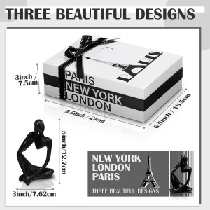 Wesiti 4 Pcs Decorative Books for Home Decor with...