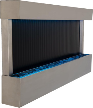 XBrand 47" Steel/Glass Indoor Wall-Mounted Mirror...