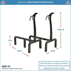 Minuteman International Deer Wrought Iron Fireplac...