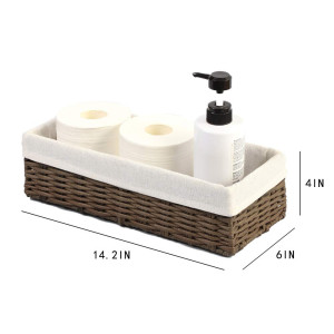 HOSROOME Bathroom Wicker Baskets for Organizing To...