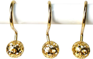 Chictie Gold Shower Curtain Hooks Rings,Set of 12...
