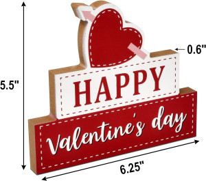 3 Valentines Day Wooden Table Decor Centerpieces f...