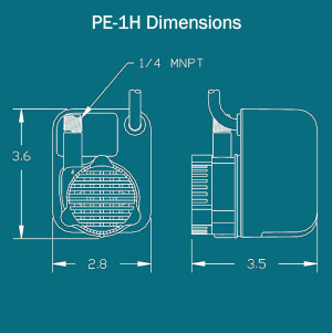 Little Giant PE-1H 115-Volt, 1/125 HP, 170 GPH Epo...