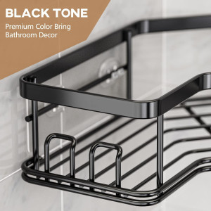 MAXIFFE Shower Caddy, Adhesive Stainless Steel Sho...