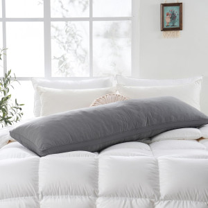 DOWNCOOL Quilted Memory Foam Body Pillow - Large F...