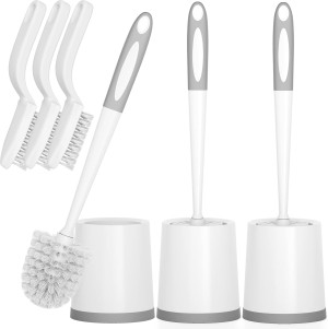 Toilet Brush, 3 Pack Toilet Brushes for Bathroom w...
