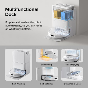 roborock Qrevo S Robot Vacuum and Mop, Self-Drying...