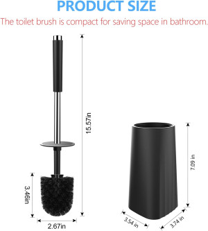 SetSail Toilet Brush, Compact Size Toilet Bowl Bru...