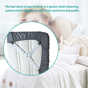 Bed Sheet Holder Straps Fitted Sheet Keepers Bedsh...