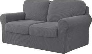 CHUN YI 5 Piece Stretch Loveseat Covers, Sofa Cove...