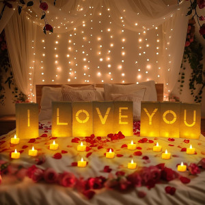 Homemory I Love You Light Up Letters Proposal Deco...