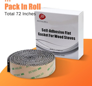 Stove Gasket Tape, Self Adhesive Flat Gasket for S...