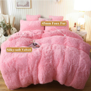 XeGe Plush Shaggy Duvet Cover, Luxury Ultra Soft C...