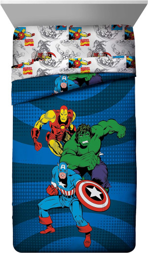 Marvel Avengers Good Guys Twin/Full Comforter - Su...